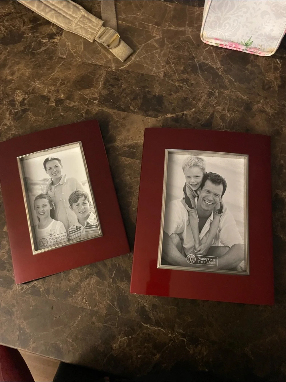 Red Home Accent Picture Frame Set - Classic Red Photo Frames